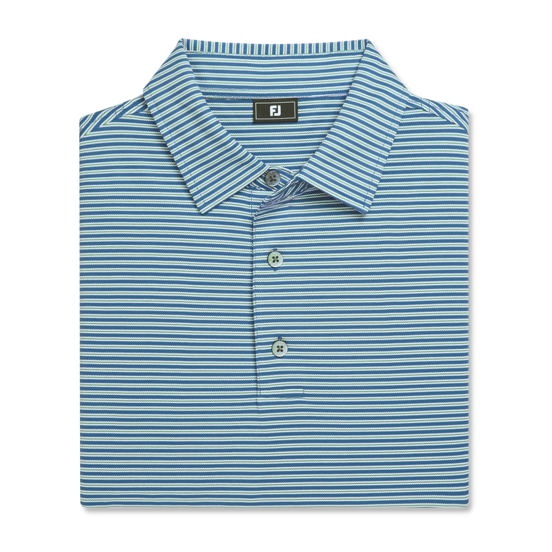 Multi-Stripe Pique - Royal / White / Seafoam