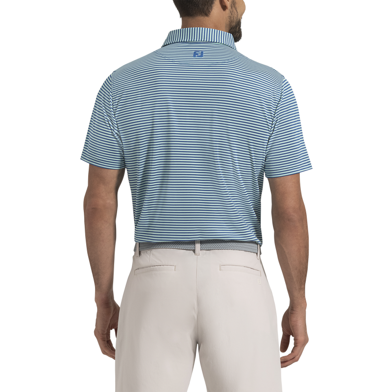Multi-Stripe Pique - Royal / White / Seafoam