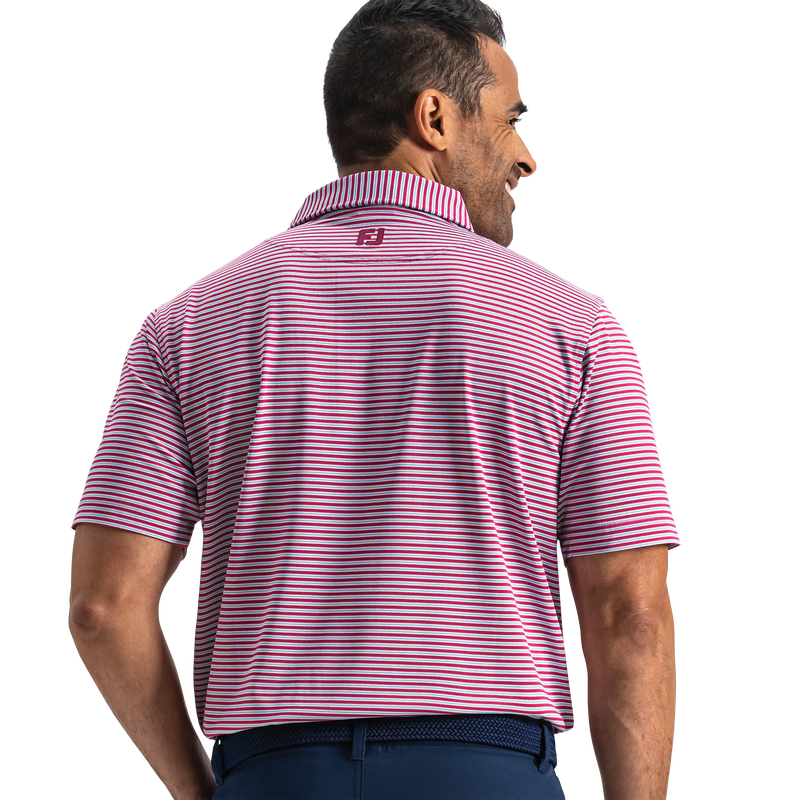Multi-Stripe Pique - Magenta / White / Air Blue