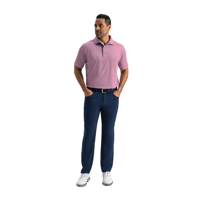 Multi-Stripe Pique - Magenta / White / Air Blue