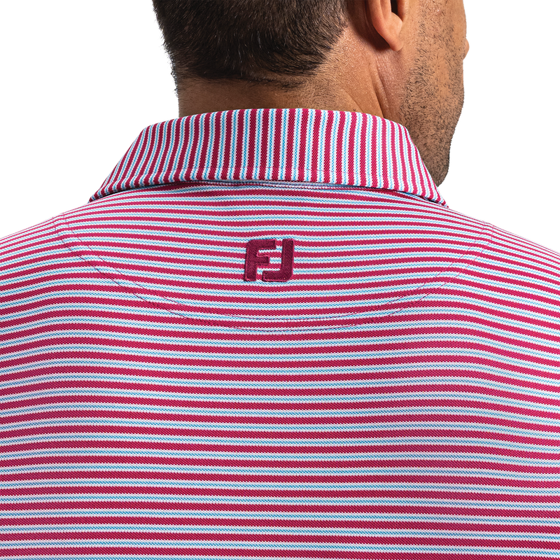 Multi-Stripe Pique - Magenta / White / Air Blue