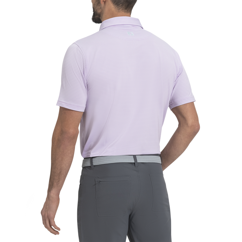 Smooth Stripe Lisle - Orchid / Ice Water / White