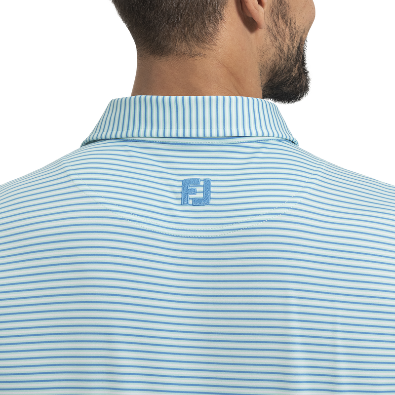 Smooth Stripe Lisle - Mint / Blue / White