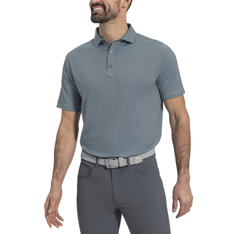 Smooth Stripe Lisle - Black / Grey / Light Blue