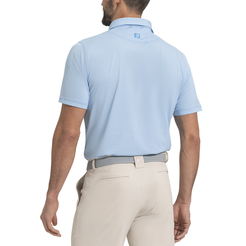 Smooth Stripe Lisle - White / Blue / Light Blue