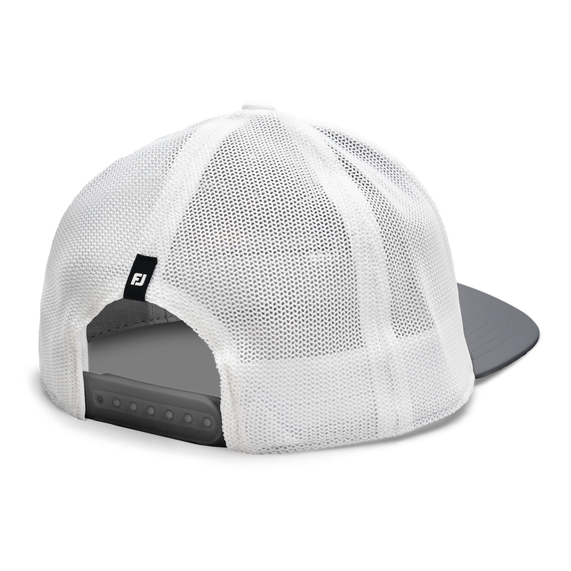 Motif Mesh Trucker Hat - Grey / Air Mail Logo