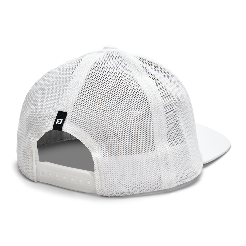 Motif Mesh Trucker Hat - White / Play Fast Logo