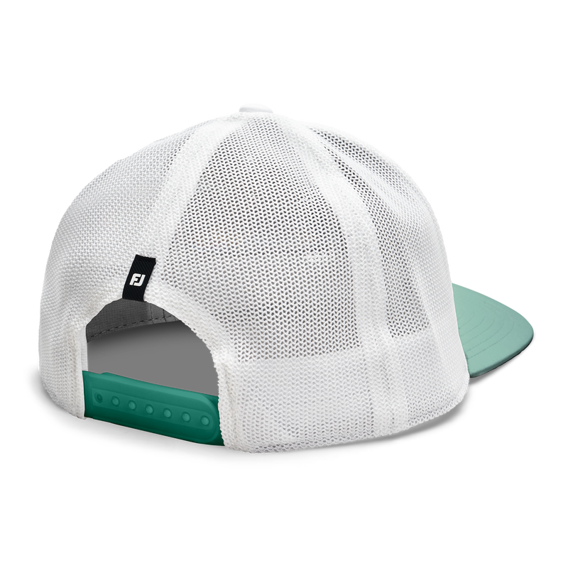 Motif Mesh Trucker Hat - Green / Press Logo