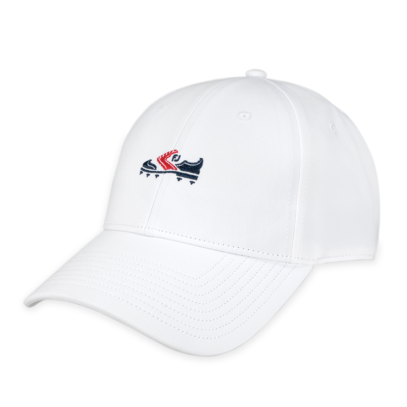Shoe Logo Performance Hat - White / Shoe Logo