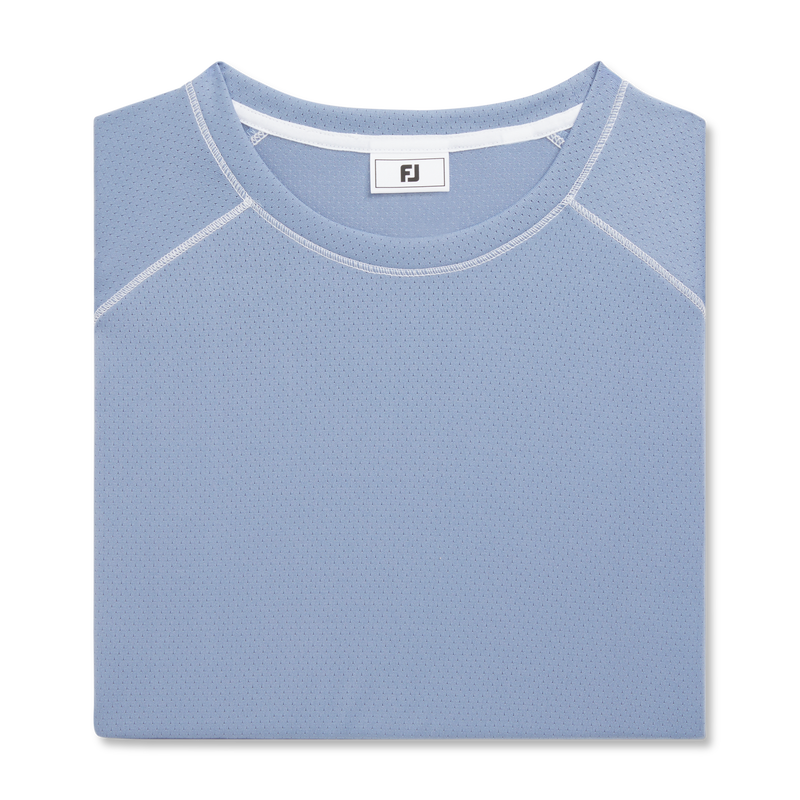 Short Sleeve Crew Neck Women (Women's) - Blue Stone