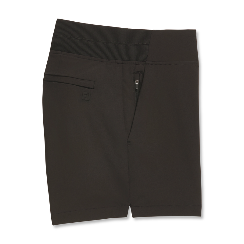 Pull-On Stretch Woven Short Women - Black