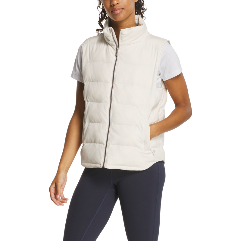 ThermoSeries Insulated Vest Women - Off White / Ice Blue