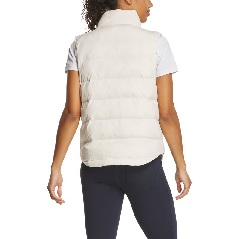 ThermoSeries Insulated Vest Women - Off White / Ice Blue