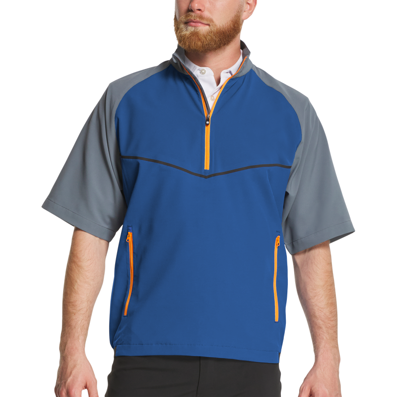 Zephyr Short Sleeve Windshirt - Indigo / Basalt