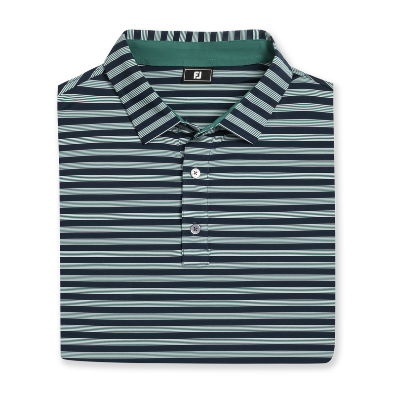 Pinstripe Cluster Stripe Lisle - Navy / Field Green / White
