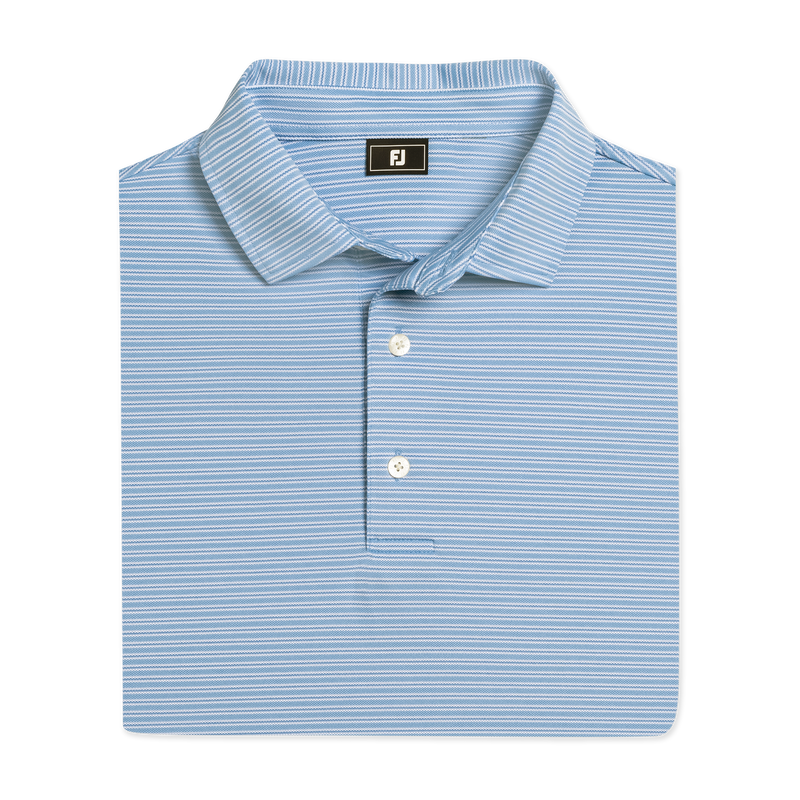 Multi-Stripe Pique - Blue Reef / White / Deep Reef