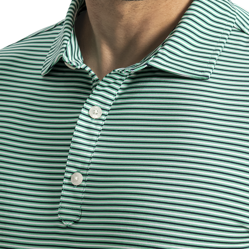 Smooth Stripe Lisle - Spearmint / White / Navy