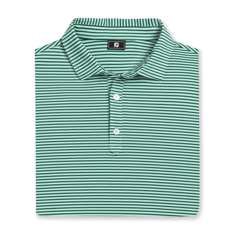 Smooth Stripe Lisle - Spearmint / White / Navy
