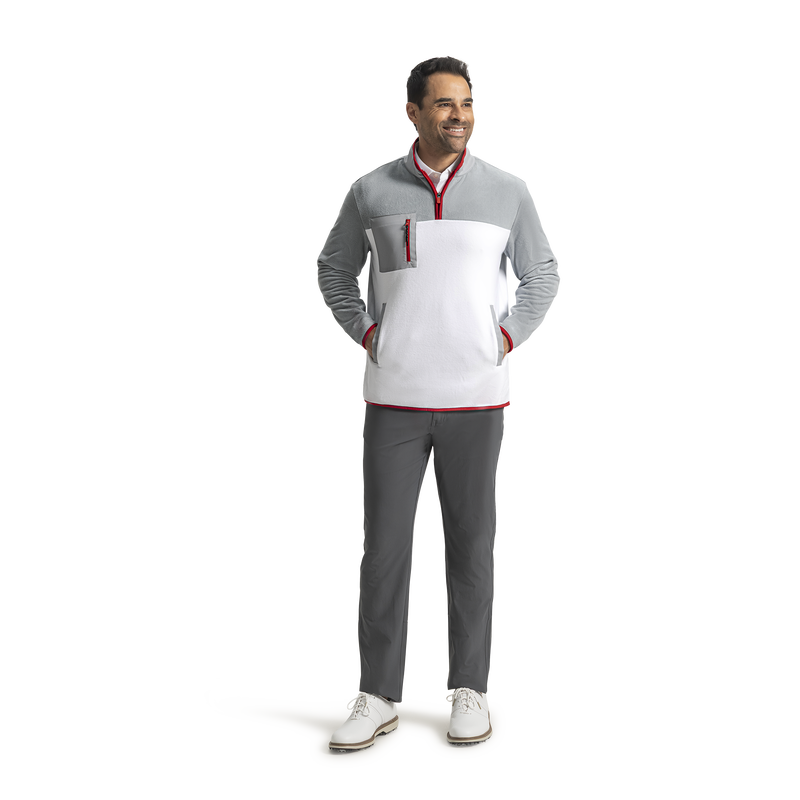 Polar Fleece - White / Grey