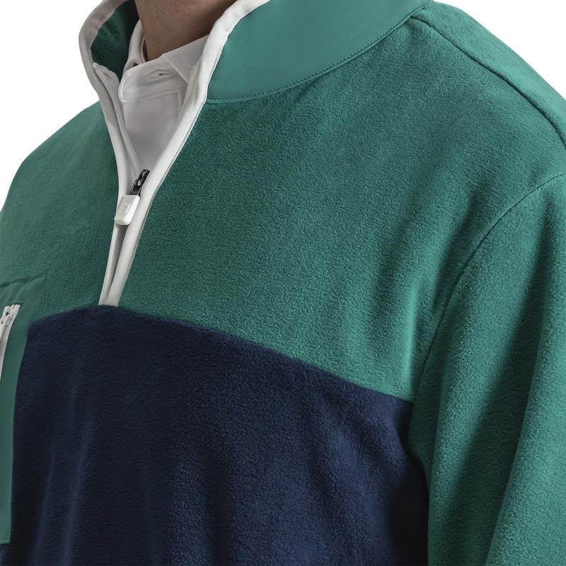 Polar Fleece - Field Green / Navy