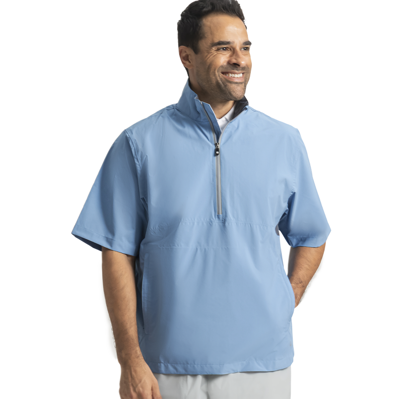 HydroLite X Short Sleeve Rain Shirt - Coastal Blue / Graphite