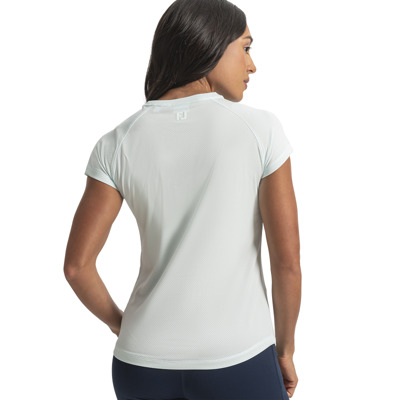 Short Sleeve Crew Neck Women (Women's) - Glacial Blue