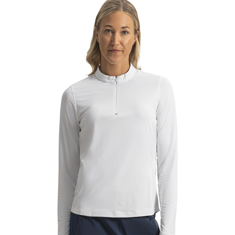 TempoSeries Quarter-Zip Sun Protection Women - White
