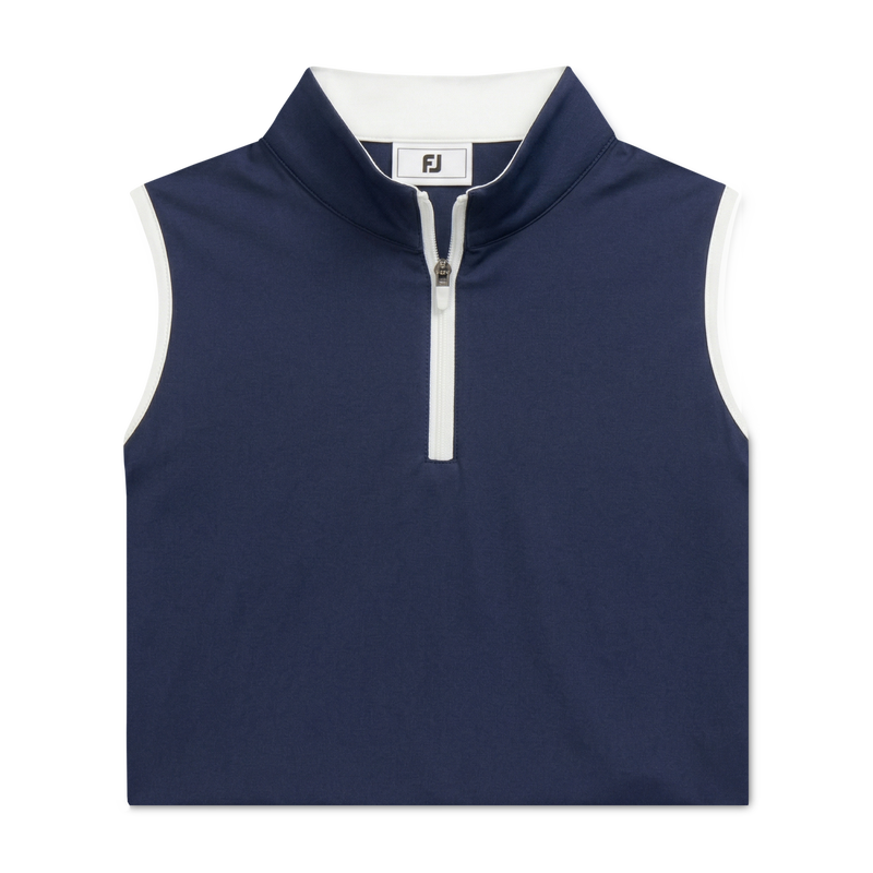 Sleeveless Quarter-Zip Junior Girl (Junior) - Navy