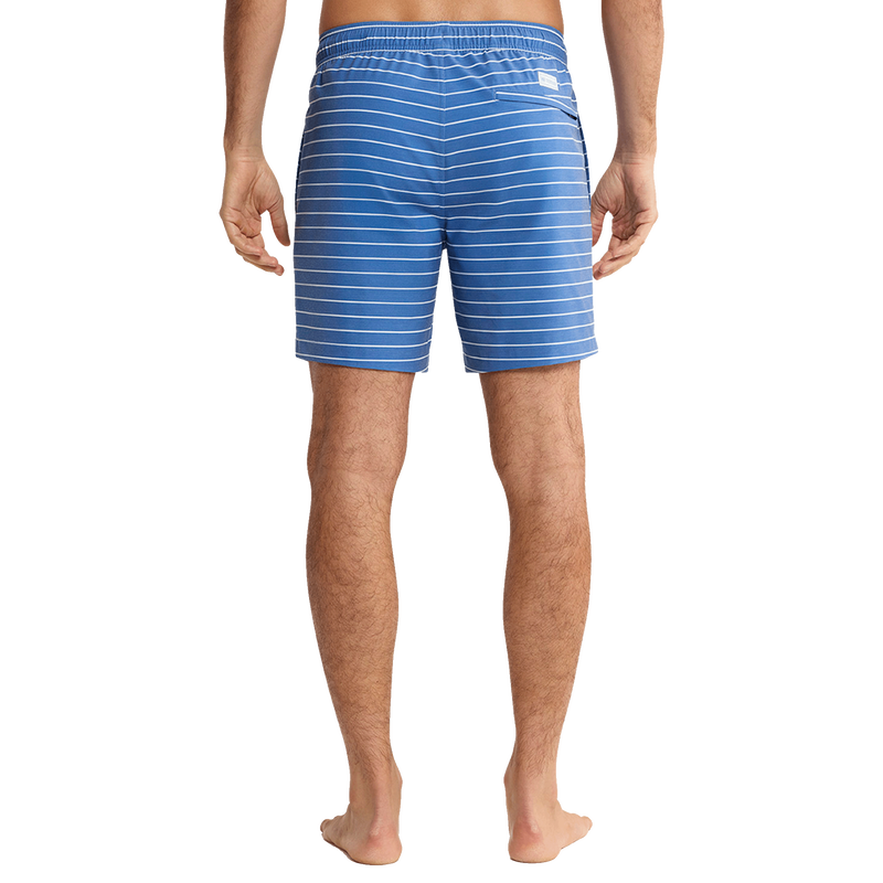 Bayberry Striped Trunk - Ocean Blue / White