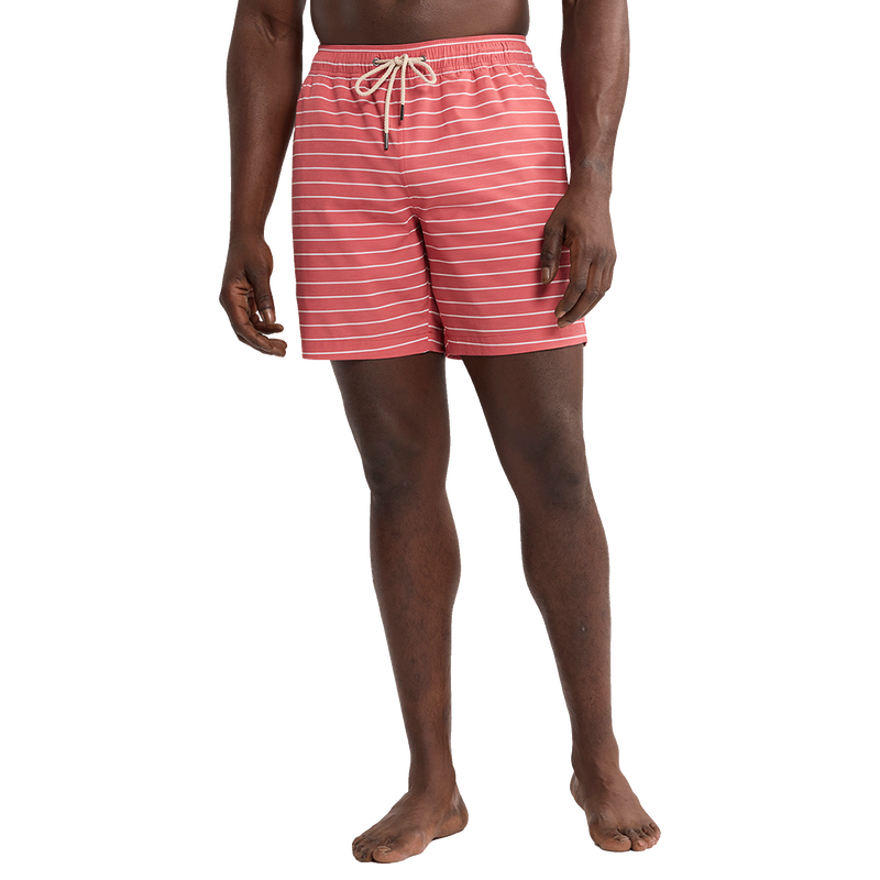Bayberry Striped Trunk - Coastal Red / White