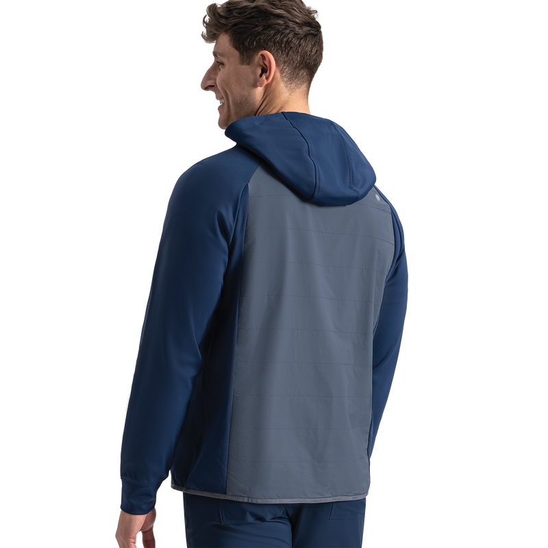 ThermoSeries Hybrid Hoodie - Navy / Charcoal