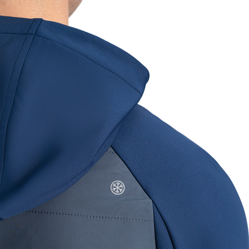 ThermoSeries Hybrid Hoodie - Navy / Charcoal