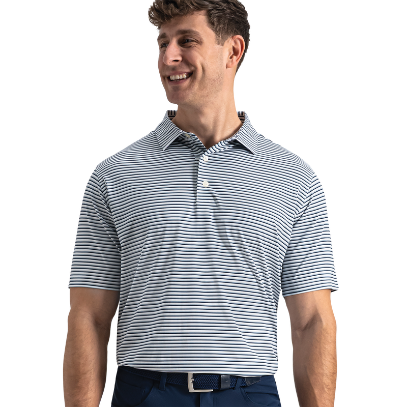 Gradient Stripe Lisle - White / Mint Julep / Windward Blue / Navy