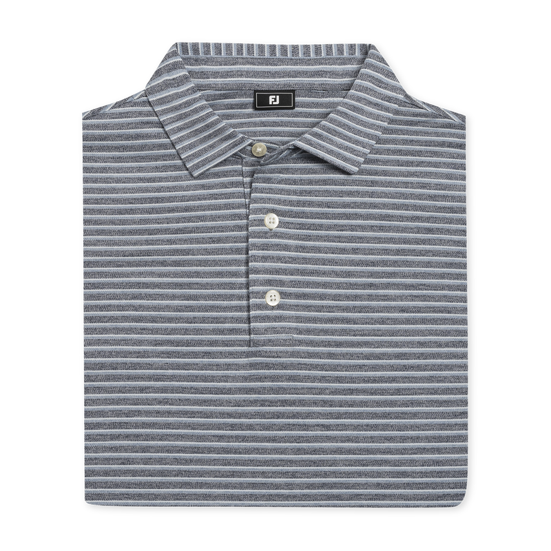 Heather Pin Pop Stripe Pique - Navy / Windward Blue / Mint Julep