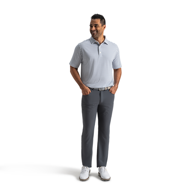 Level Stripe Lisle - White / Windward Blue / Navy
