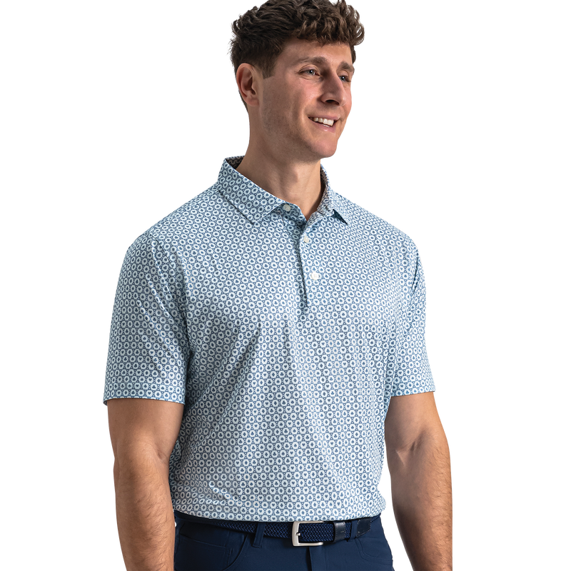 Vegas Marker Lisle - Mint Julep / Windward Blue / White