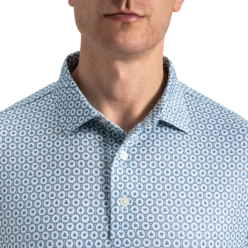 Vegas Marker Lisle - Mint Julep / Windward Blue / White