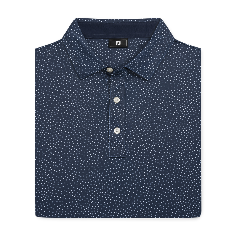 Scatter Dot Pique - Navy / White