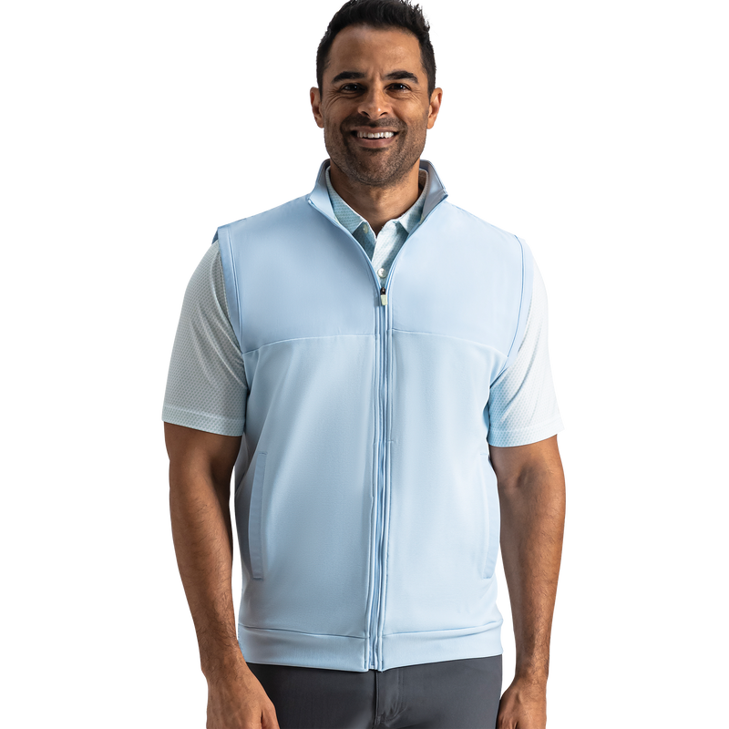Full-Zip Vest - Blue Breeze / Sage Green