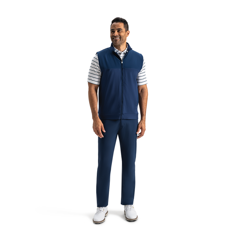 Full-Zip Vest - Navy / Mint Julep