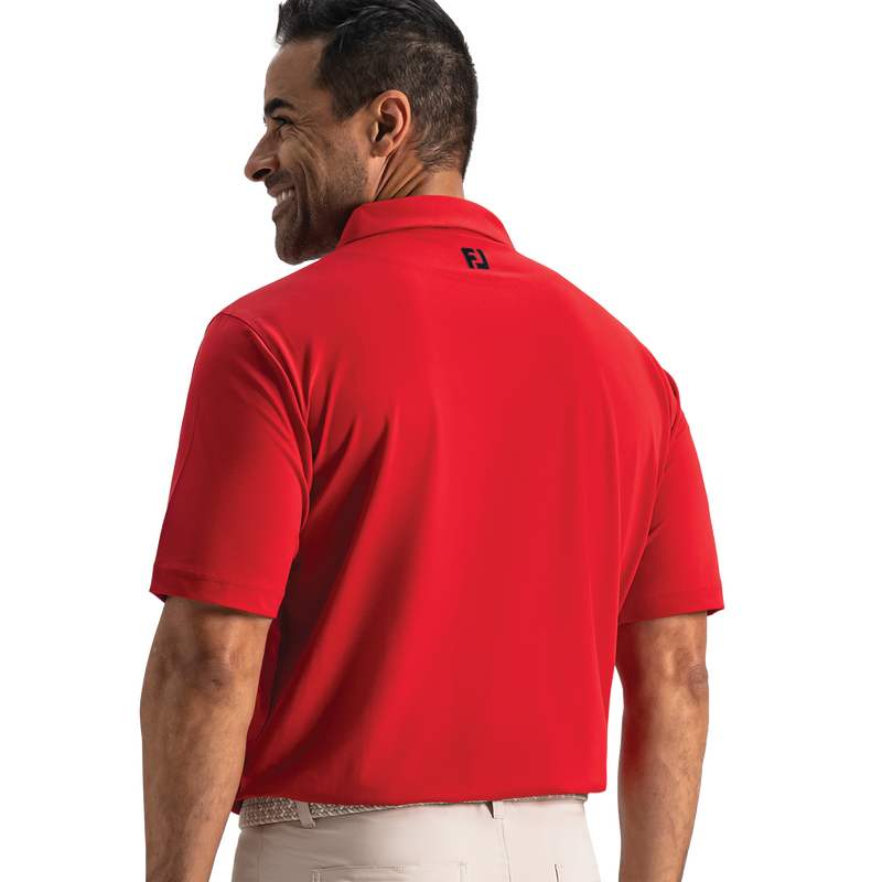 Performance Stretch Pique Solid Self Collar