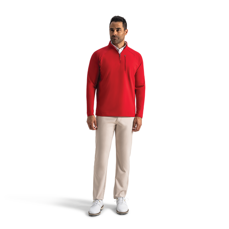 Ottoman Mid-Layer - Crimson
