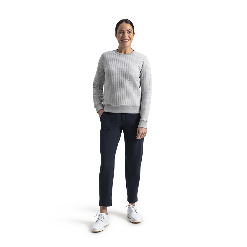 Snap Side Crew Women - Heather Grey