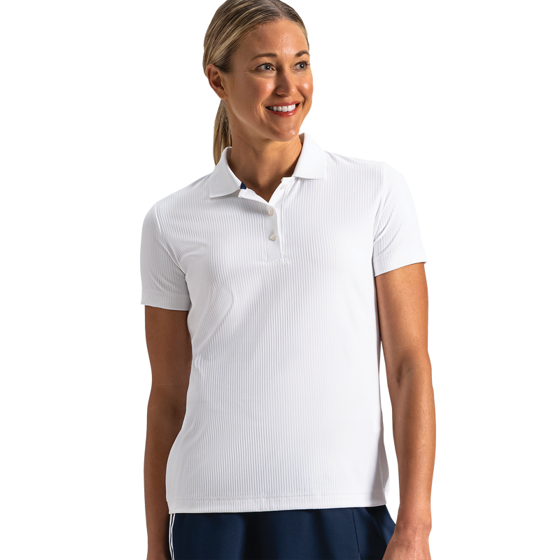 Rib Polo Women - White