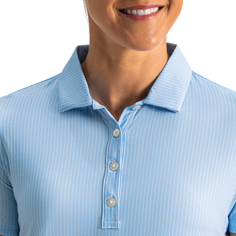 Tee Time Lisle Women - White / Light Blue
