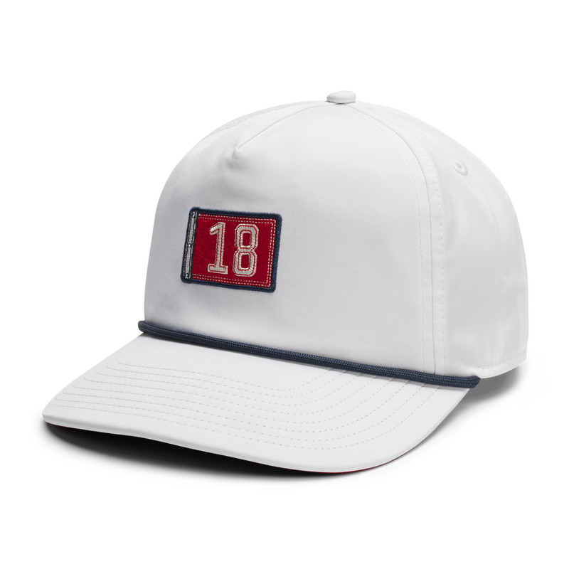 Flag 5-Panel Hat - White