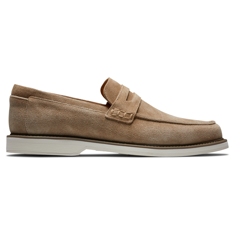 Suede Loafer - Taupe