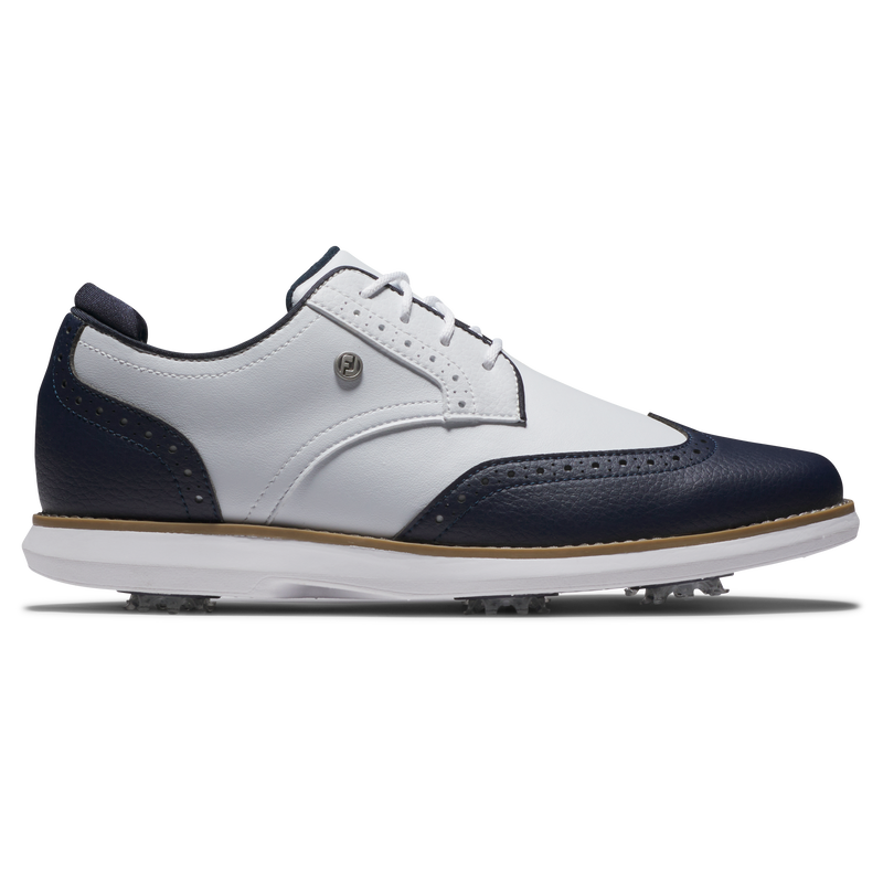 Traditions Wing Tip Women - White / Navy