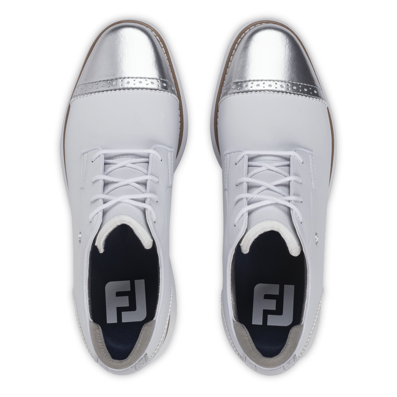 Traditions Cap Toe Spikeless Women - White / Platinum