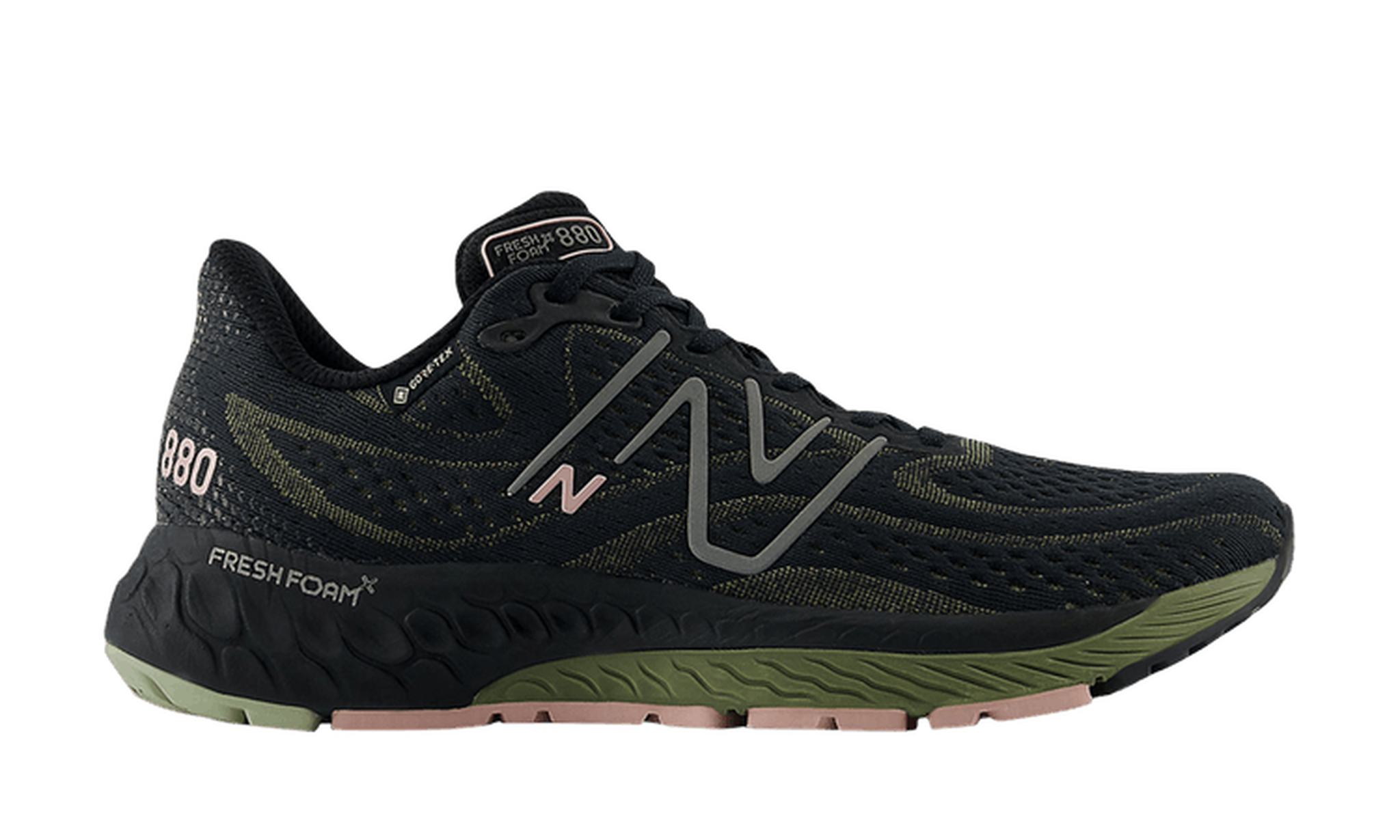Wmns Fresh Foam X 880v13 GORE-TEX Wide 'Black Dark Peridot'